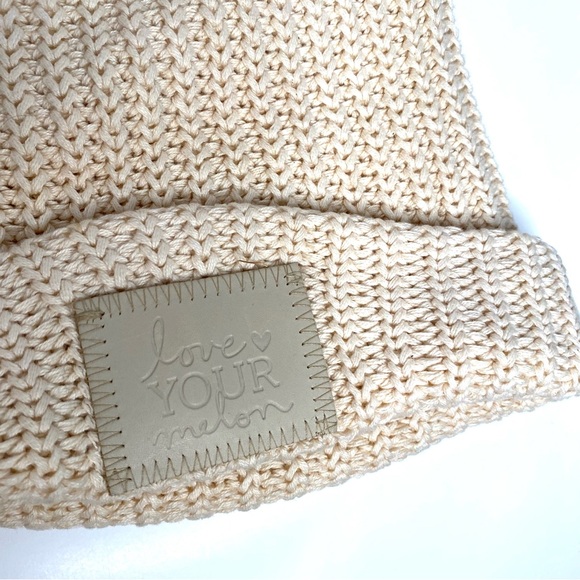 Love Your Melon Neutral Knit Pom Beanie - Picture 2 of 8